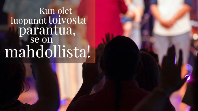Tarvitsetko Jumalan ihmettä tai parantumista?